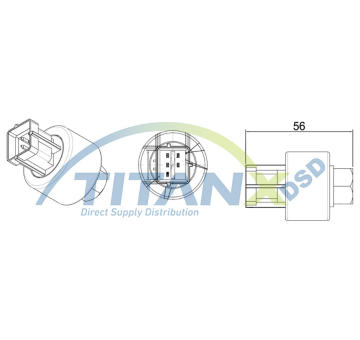 Tlakový vypínač, klimatizace TitanX PR159002