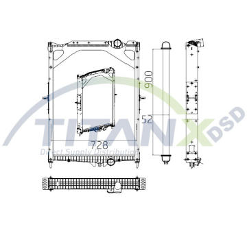Chladič, chlazení motoru TitanX RX129003