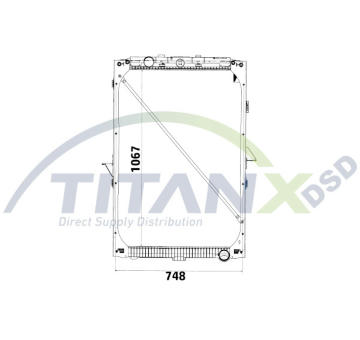 Chladič, chlazení motoru TitanX RX179002