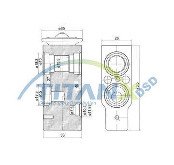 Expanzní ventil, klimatizace TitanX XV359002