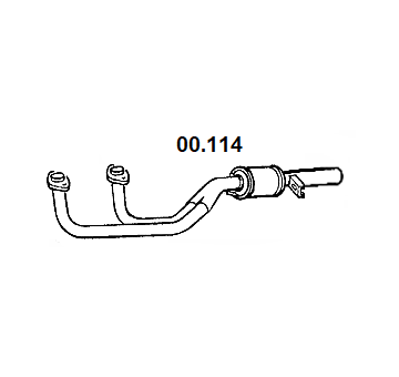 Predný tlmič výfuku NOVAK 00.114