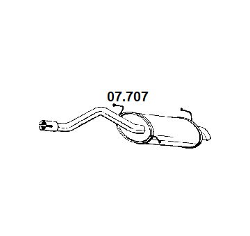 Koncový tlmič výfuku NOVAK 07.707