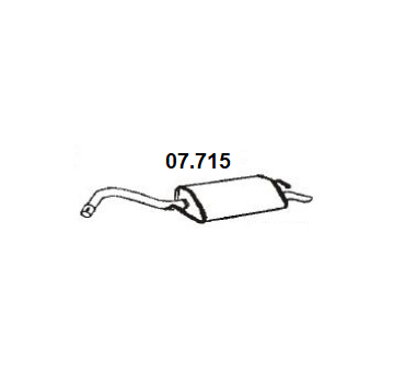 Koncový tlmič výfuku NOVAK 07.715