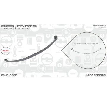 List pruziny OES PARTS ES-16-0002