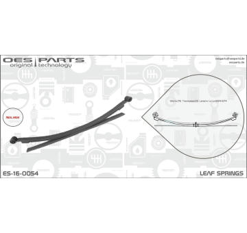 List prużiny OES PARTS ES-16-0054