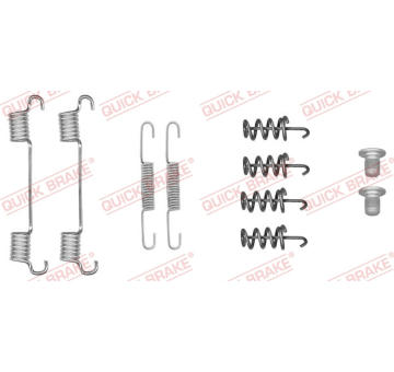 Sada příslušenství, parkovací brzdové čelisti QUICK BRAKE 105-0051