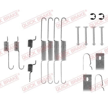 Sada příslušenství, brzdové čelisti QUICK BRAKE 105-0636