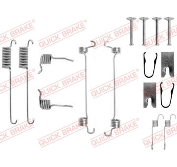 Sada příslušenství, brzdové čelisti QUICK BRAKE 105-0751