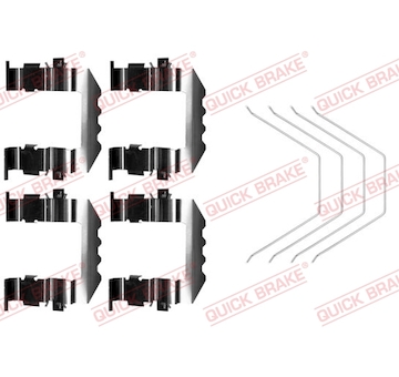 Sada prislusenstvi, oblozeni kotoucove brzdy QUICK BRAKE 109-0018