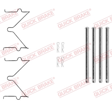 Sada prislusenstvi, oblozeni kotoucove brzdy QUICK BRAKE 109-0040