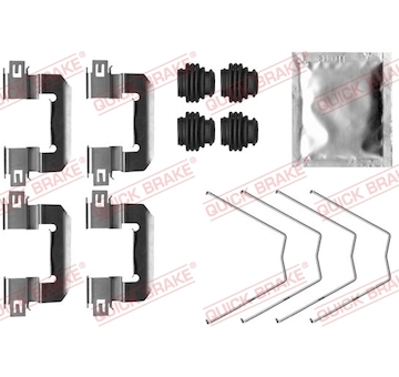 Sada prislusenstvi, oblozeni kotoucove brzdy QUICK BRAKE 109-0064