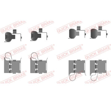 Sada prislusenstvi, oblozeni kotoucove brzdy QUICK BRAKE 109-0097