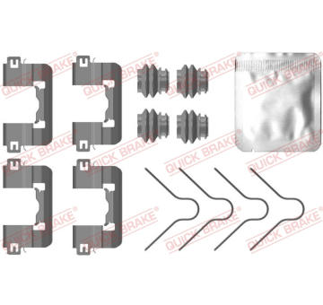 Sada prislusenstvi, oblozeni kotoucove brzdy QUICK BRAKE 109-0105