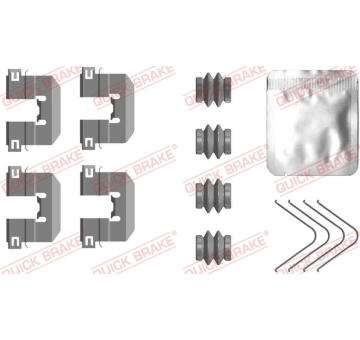 Sada prislusenstvi, oblozeni kotoucove brzdy QUICK BRAKE 109-0117