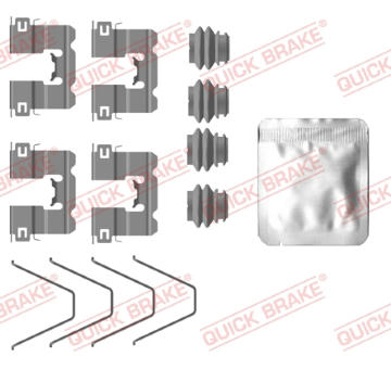 Sada prislusenstvi, oblozeni kotoucove brzdy QUICK BRAKE 109-0137