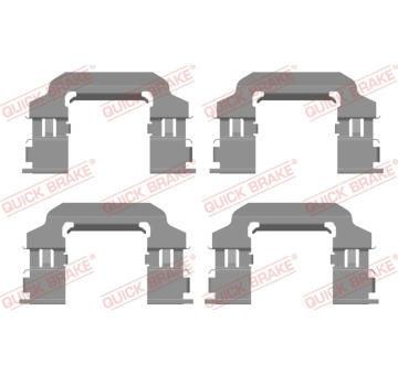 Sada prislusenstvi, oblozeni kotoucove brzdy QUICK BRAKE 109-0138