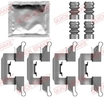 Sada prislusenstvi, oblozeni kotoucove brzdy QUICK BRAKE 109-0139