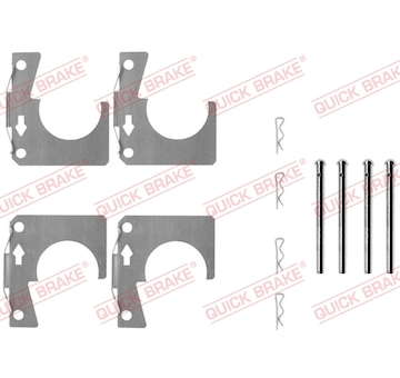 Sada prislusenstvi, oblozeni kotoucove brzdy QUICK BRAKE 109-0914