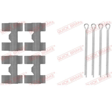 Sada prislusenstvi, oblozeni kotoucove brzdy QUICK BRAKE 109-0981