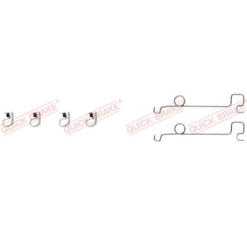 Sada příslušenství, obložení kotoučové brzdy QUICK BRAKE 109-0994
