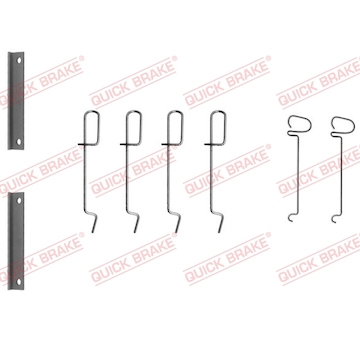 Sada příslušenství, obložení kotoučové brzdy QUICK BRAKE 109-1070