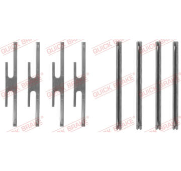 Sada prislusenstvi, oblozeni kotoucove brzdy QUICK BRAKE 109-1072