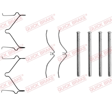 Sada prislusenstvi, oblozeni kotoucove brzdy QUICK BRAKE 109-1124