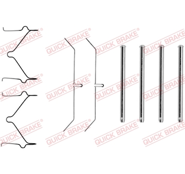 Sada příslušenství, obložení kotoučové brzdy QUICK BRAKE 109-1129