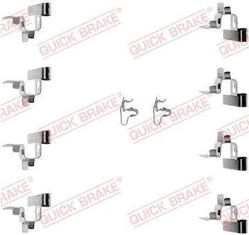 Sada prislusenstvi, oblozeni kotoucove brzdy QUICK BRAKE 109-1191