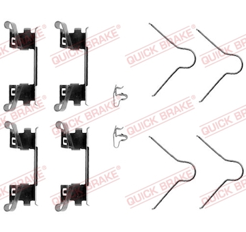 Sada prislusenstvi, oblozeni kotoucove brzdy QUICK BRAKE 109-1254