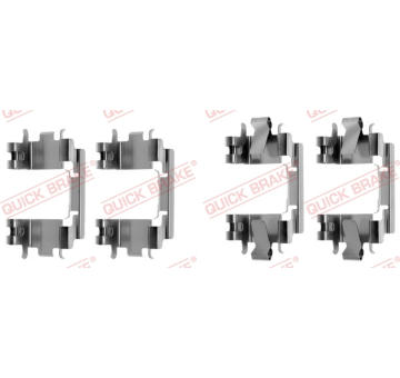 Sada prislusenstvi, oblozeni kotoucove brzdy QUICK BRAKE 109-1257