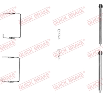 Sada prislusenstvi, oblozeni kotoucove brzdy QUICK BRAKE 109-1267