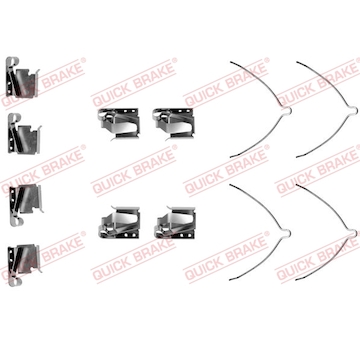 Sada prislusenstvi, oblozeni kotoucove brzdy QUICK BRAKE 109-1269