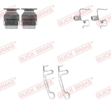 Sada prislusenstvi, oblozeni kotoucove brzdy QUICK BRAKE 109-1604