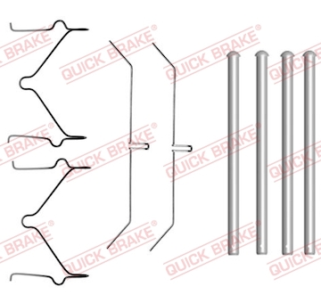 Sada prislusenstvi, oblozeni kotoucove brzdy QUICK BRAKE 109-1701