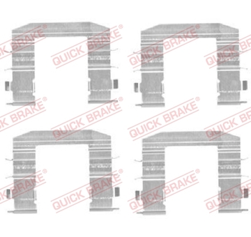 Sada prislusenstvi, oblozeni kotoucove brzdy QUICK BRAKE 109-1708