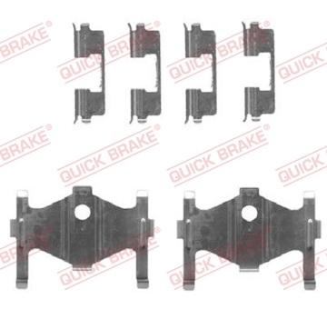 Sada prislusenstvi, oblozeni kotoucove brzdy QUICK BRAKE 109-1710