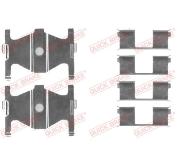 Sada prislusenstvi, oblozeni kotoucove brzdy QUICK BRAKE 109-1754