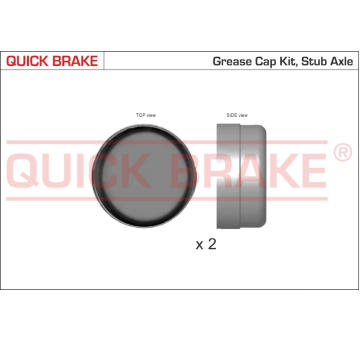 Krytka lożiska kolesa QUICK BRAKE 9823K