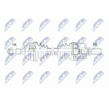 Hnací hriadeľ NTY NPW-CT-154