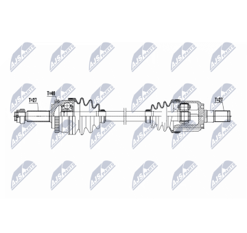 Hnací hriadeľ NTY NPW-HY-636