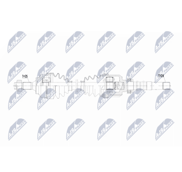 Hnací hriadeľ NTY NPW-PE-124