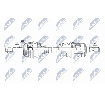 Hnací hriadeľ NTY NPW-PL-162