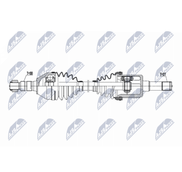 Hnací hriadeľ NTY NPW-PL-167