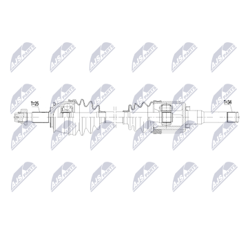 Hnací hriadeľ NTY NPW-PL-185