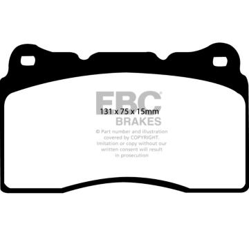 Sada brzdových destiček, kotoučová brzda EBC Brakes PLK1063
