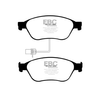 Sada brzdových destiček, kotoučová brzda EBC Brakes DP41535R