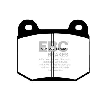 Sada brzdových destiček, kotoučová brzda EBC Brakes DP41538R