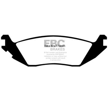 Sada brzdových destiček, kotoučová brzda EBC Brakes DP41639R