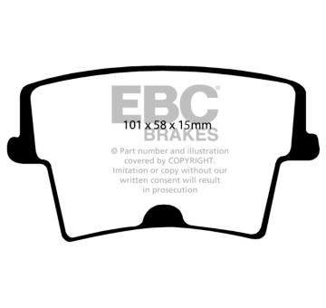 Sada brzdových destiček, kotoučová brzda EBC Brakes DP41722/2R